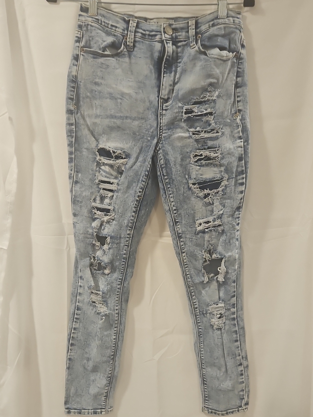 Mudd Light Blue Distressed Skinny Jeans